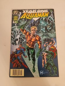 1995 Aquaman Annual 1 NM Year One AC1 Jimenez Art
