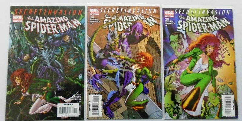 Secret Invasion Amazing Spider-Man, Set:#1-3, 8.0/VF (2008)