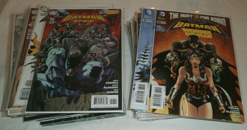 Batman and Robin V1 #19-22 V2 #23-36 Tomasi Gleason New 52 comic book lot of 56