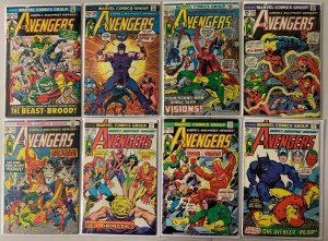 Avengers lot #105-170 Marvel 1st Series (average 4.0 VG) 32 diff (1972 to 1978)