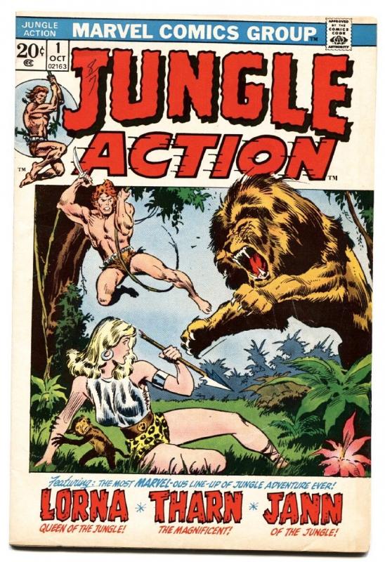 JUNGLE ACTION #1-MARVEL-BUSCEMA COVER VF- 1972