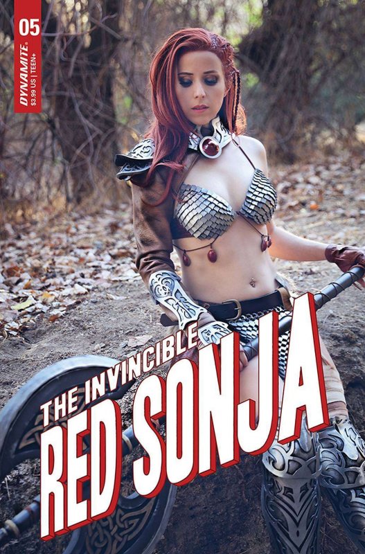 Invincible Red Sonja, The #5E VF/NM ; Dynamite | cosplay photo variant