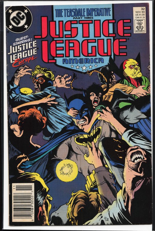 Justice League America #32 (1989) Justice League