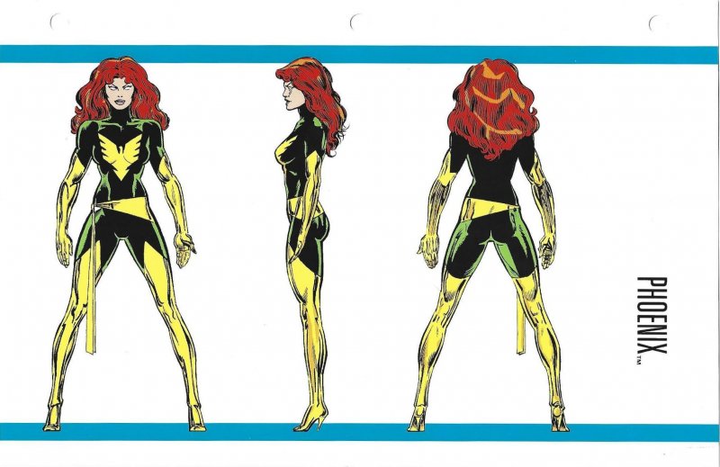 Official Handbook of the Marvel Universe Sheet- Phoenix