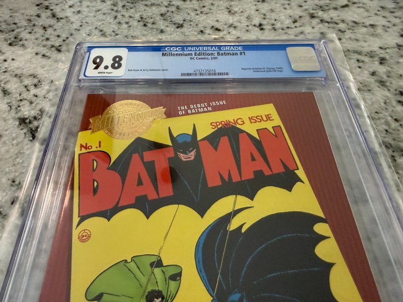 Batman # 1 CGC 9.8 Millennium Edition 2001 Reprint DC Comic Book JH35
