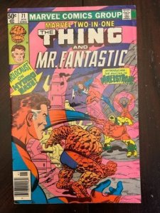 Marvel Two-in-One #71 (1981) -  1st App Maelstrom, Gronk,  Phobius, Helio ! NM