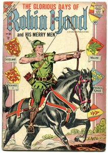 Robin Hood and His Merry Men #34 1957- Chalrton Comics- VG