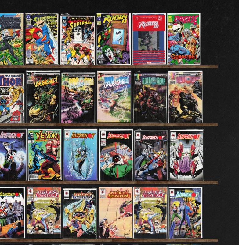 Huge Lot 150+ Comics with Bloodshot, Archer & Armstrong, Sleepwalker & More!