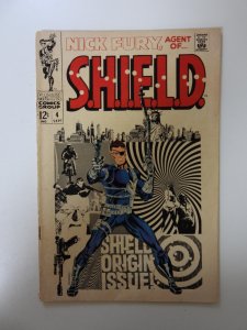 Nick Fury, Agent of SHIELD #4  (1968) VG condition stain front cover