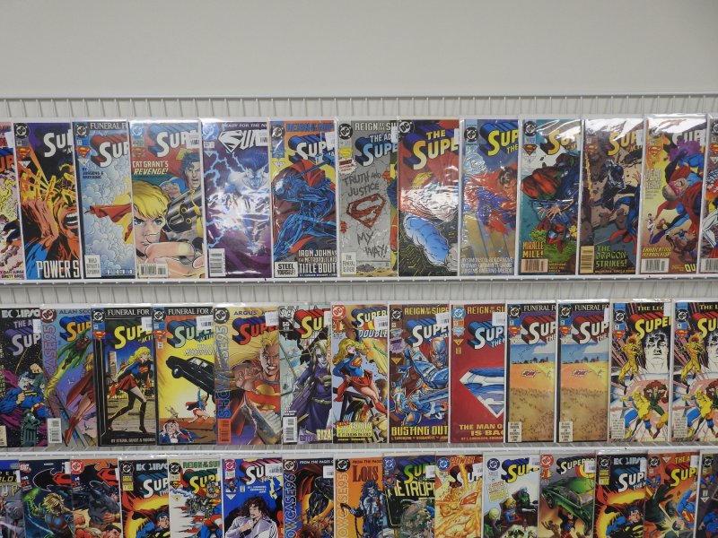 Huge Lot 130+ Comics W/ Flash, and Superman!!! Avg FN/VF Condition!