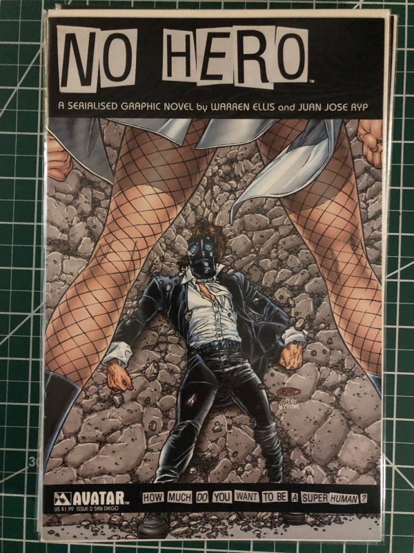 No Hero #0, 1, 2, 3, 4,5,6,7 (2008) Extra variants.  Homage variant covers
