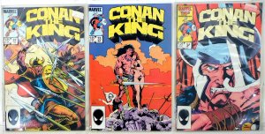 Conan the King Lot of 3 #32, 33, 34 (1986) Marvel Comics 1st Print Comic Books