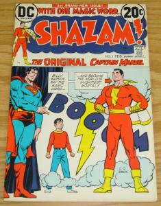 Shazam! #1 VG/FN Origin of Captain Marvel (Golden Age) - Billy Batson - DC 1973