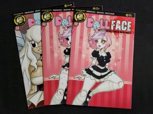 Dollface 3PC #13 - Joe Stanley Reg & Tattered + Dan Mendoza Reg Var (9.2ob) 2018
