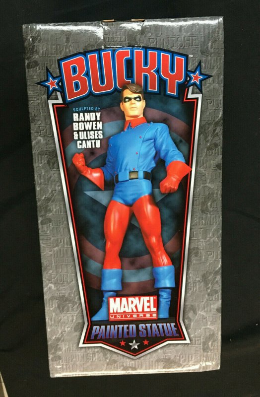 CAPTAIN AMERICA SIDEKICK BUCKY MARVEL STATUE BOWEN  NOT TOMMY GUN VERSION MIB