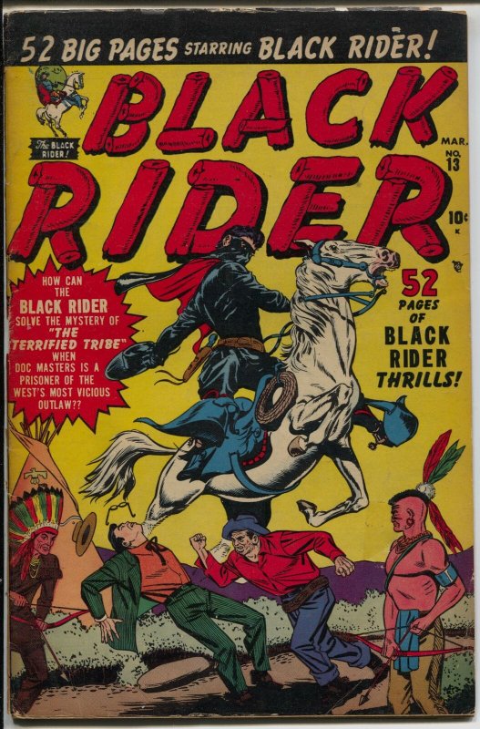 Black Rider #13 1951-Atlas-Bat Masterson-George Tuska-rare-G