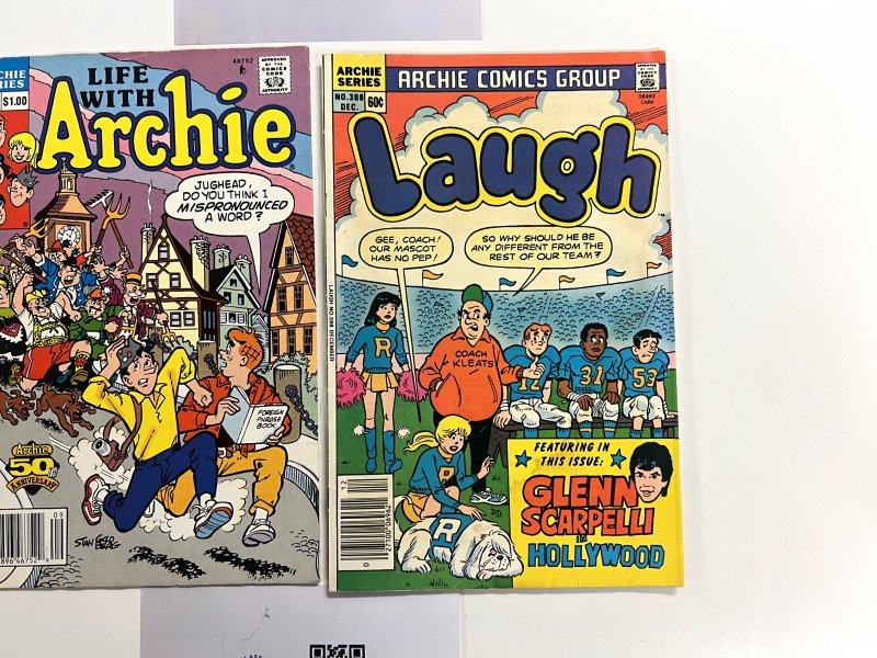 2 Archie Comics Laugh # 386 + Life With Archie # 200 93 JS22