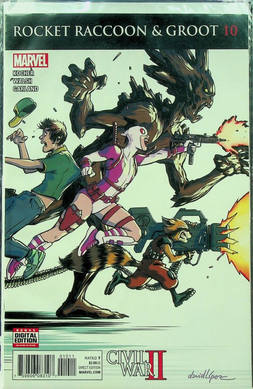Rocket Raccoon & Groot #8-10 (Aug-Sep 2016, Marvel) - 3 comics - Near Mint
