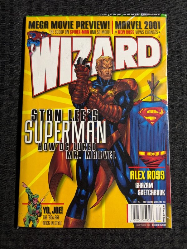 2000 WIZARD Comics Magazine #111 SEALED Stan Lee's Superman Cover / Alex Ross