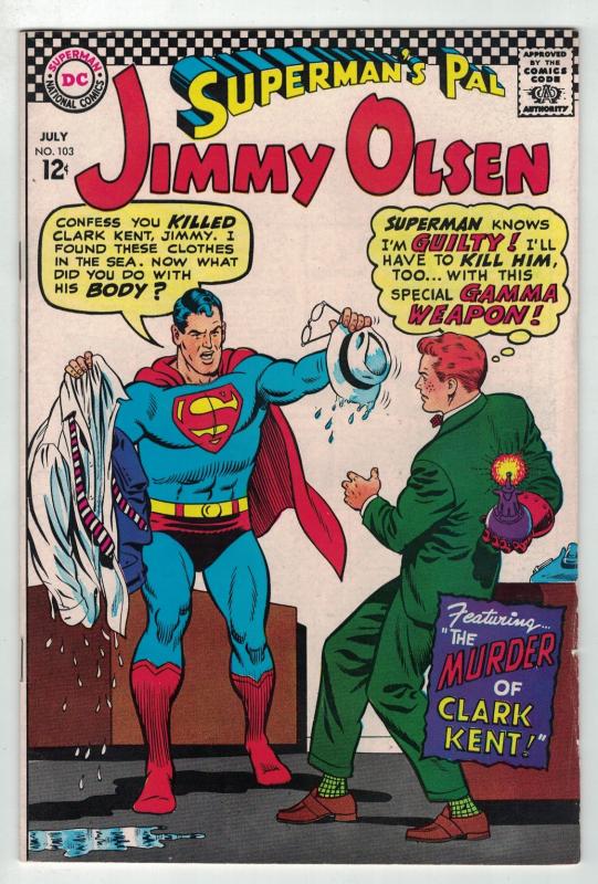 JIMMY OLSEN 103 VG-F  JULY 1967