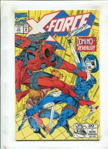 X-FORCE #11 (9.2) REAL DOMINO'S SECOND APP!! 1992