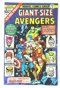 Giant-Size Avengers (1974 series)  #5, Fine+ (Actual scan)