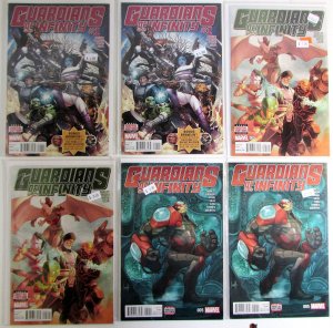 2016 Guardians Of Infinity Lot of 6 #1 x2, 2 x2, 5 x2 Marvel Comic Books