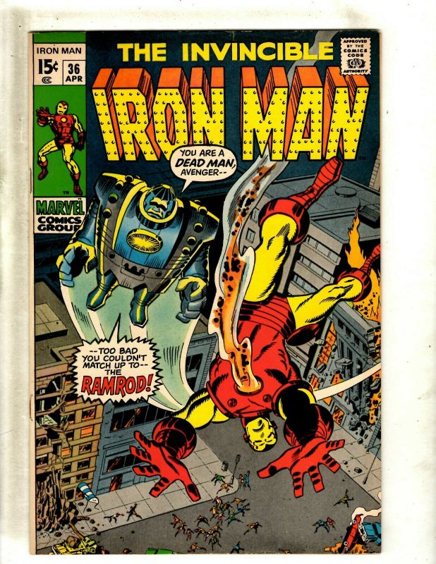 Iron Man # 36 VF/NM Marvel Comic Book Avengers Hulk Thor Captain America J462