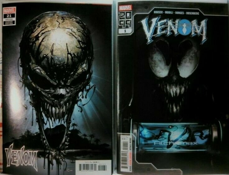 VENOM ISLAND #21 CLAYTON CRAIN VARIANT + VENOM 2099 #1 MARVEL COMICS SPIDER-MAN