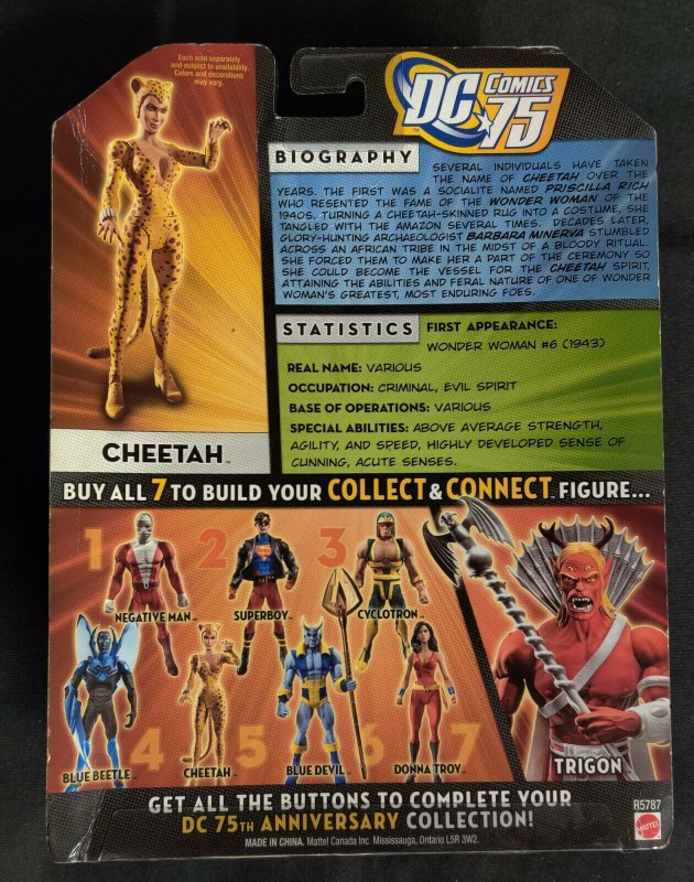 MATTEL DC UNIVERSE 75 YEARS SUPER POWER - CHEETAH - WAVE 13 FIG 5  (NISB) 2009