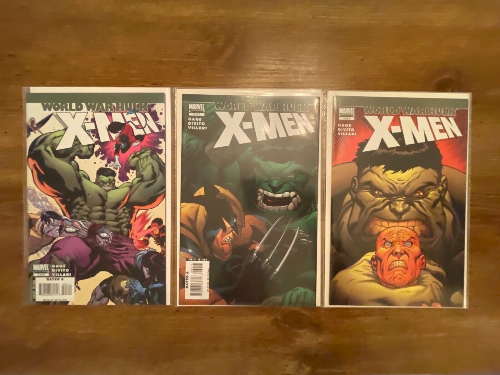 World War Hulk X Men Complete Marvel Comics Ltd Series 1 2 3 Nm Wolverine J953 Comic Books 8826