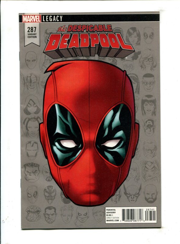 Despicable Deadpool 9PC LOT #287-295 - 2x Variant Covers (7.0/7.5) 2018