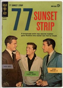 77 SUNSET STRIP #1, FN, Gold Key, Kookie Photo cover 1962 Roger Smith Zimbalist