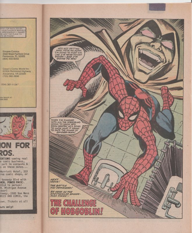 fumetto di hobgoblin spider man