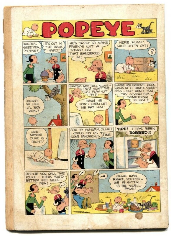 Popeye #4 1949- Dell Golden Age- Sagendorf VG-