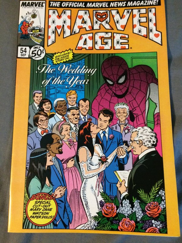 Marvel Age #54 NM (1987) The Wedding of the Year