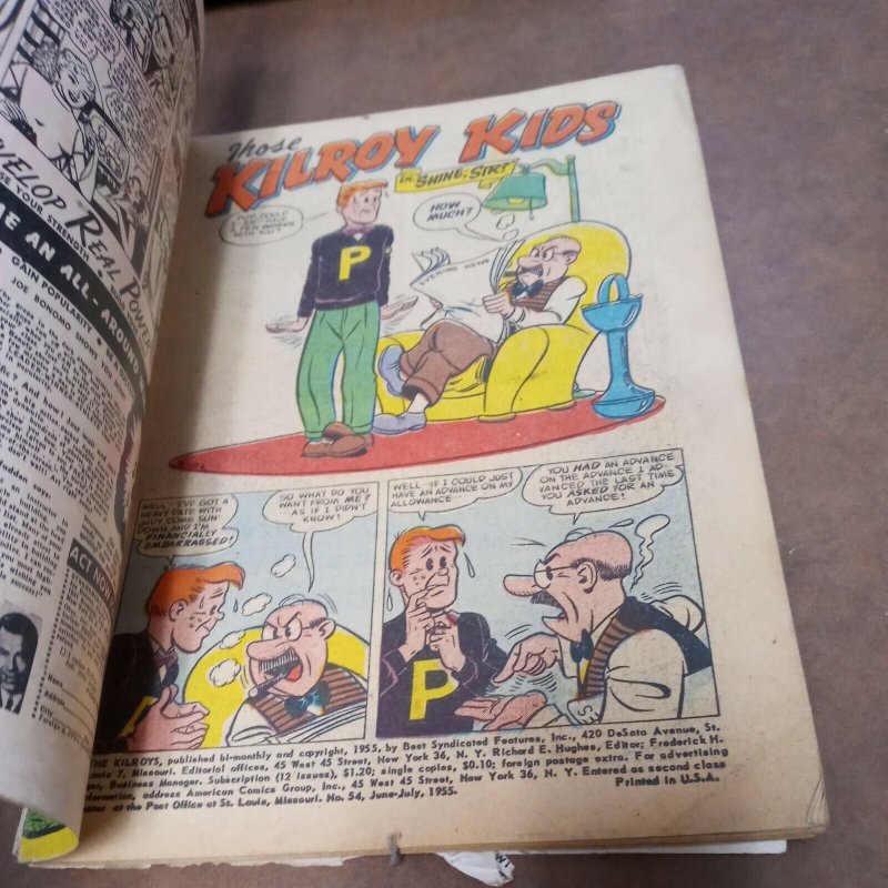 The Kilroys 54 acg 1955 wacky humor scarce final issue Al Hartley art golden age