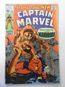 Captain Marvel #18 (1969) VG+ Condition!