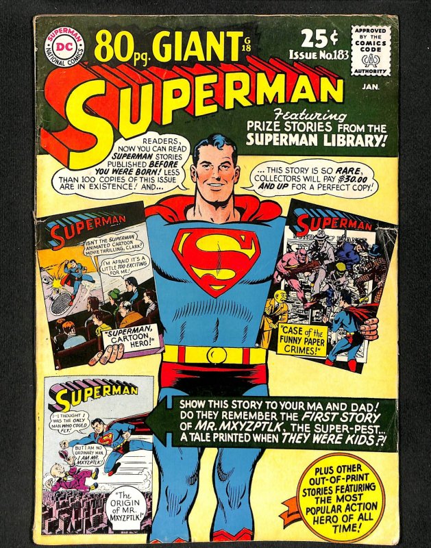 Superman #183 80 Page Giant G-18!