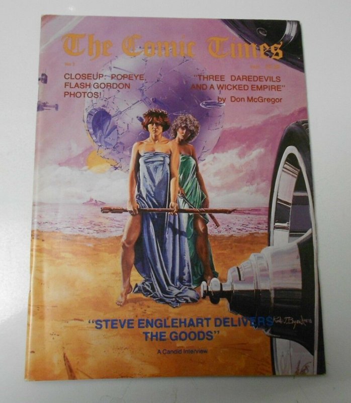 1980 THE COMIC TIMES #2 Magazine DR WHO Dopin' Dan STAR WARS Popeye FVF 82 pgs