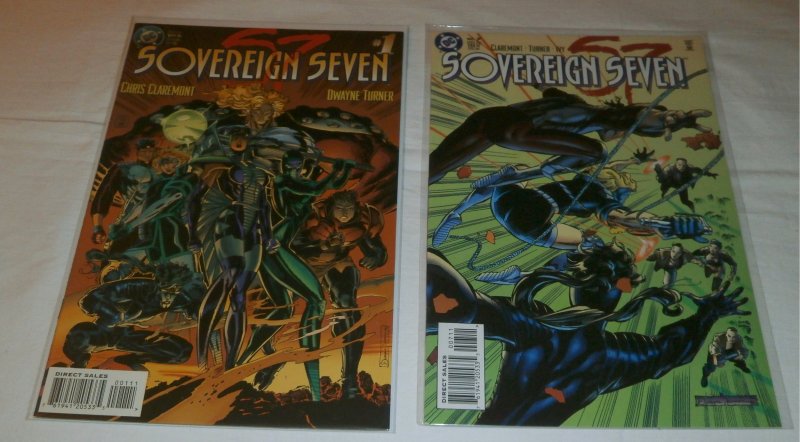 Sovereign Seven (1995) #1,7 (set of 2) Claremont/Turner