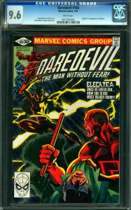 Daredevil #168 CGC Graded 9.6 Elektra Origin & 1st Appearance