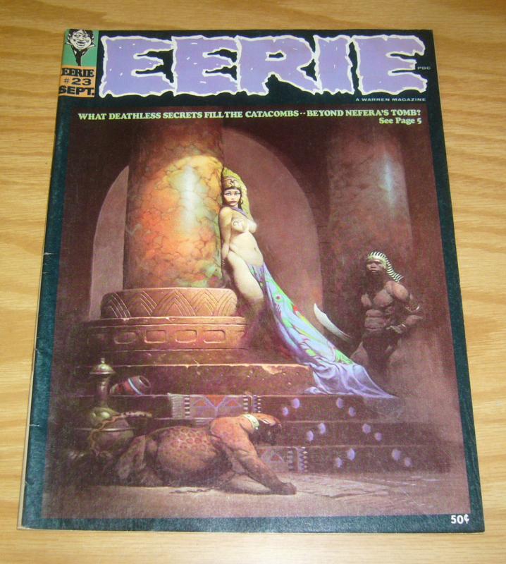 Eerie Magazine #23 VF- frank frazetta - neal adams - tom sutton - ernie colon