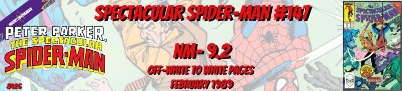 Spectacular Spider-Man 147 NM- 9.2 Marvel 1989