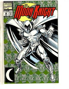 Lot Of 10 Moon Knight Marvel Comic Books # 31 32 33 34 35 36 37 38 39 40 CR41