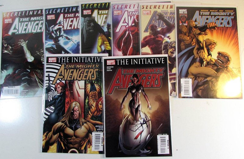 2007 Mighty Avengers Lot 8 #2, 3, 10, 12, 14, 15, 16, 17 Marvel 1st Print Comics