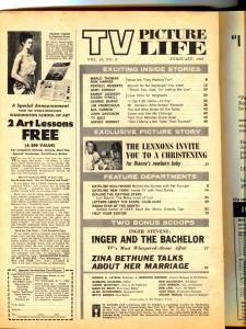 TV Picture Life-Lennon Sisters-Mickey Rooney-Mia Farrow-Marlo Thomas-Feb-1965