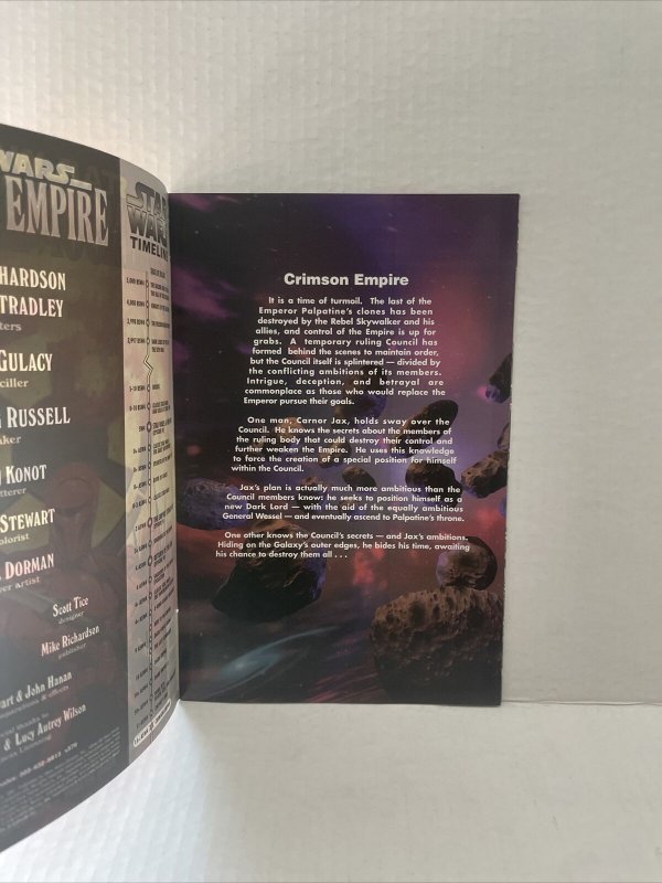 Star Wars Crimson Empire #1 1997 Dark Horse 1 Of 6 