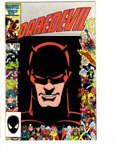 10 Daredevil Marvel Comic Books # 229 230 231 232 233 234 235 236 237 238 CR37