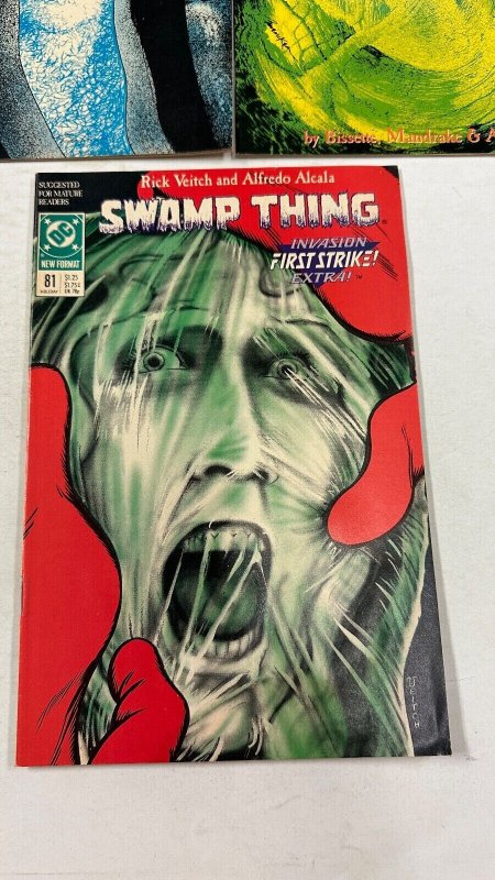 3 Swamp Thing DC Comic Books # 77 78 81 Batman Superman Flash  12 CT2